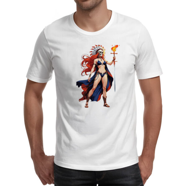 Camiseta Unissex Guerreira indigena xama - Imagem 2