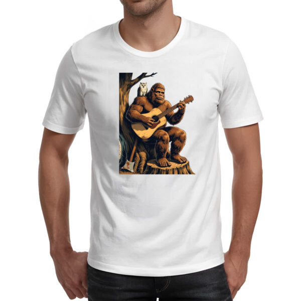 Camiseta Unissex Pe grande tocando violao - Imagem 2