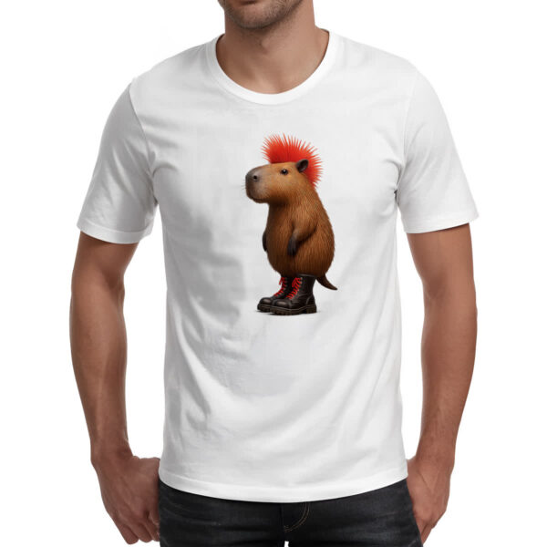 Camiseta Unissex Punkvara capivara - Imagem 2