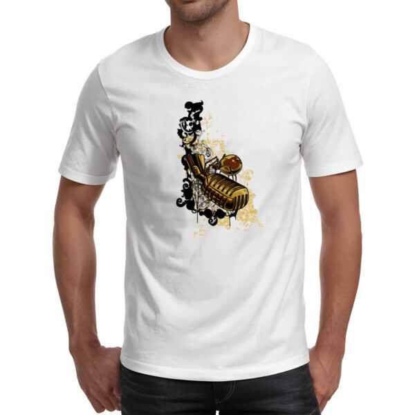 Camiseta Unissex Microofone Gothic Arte - Imagem 2