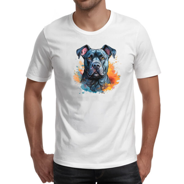 Camiseta Unissex Cane Corso Watercolor Arte - Imagem 2