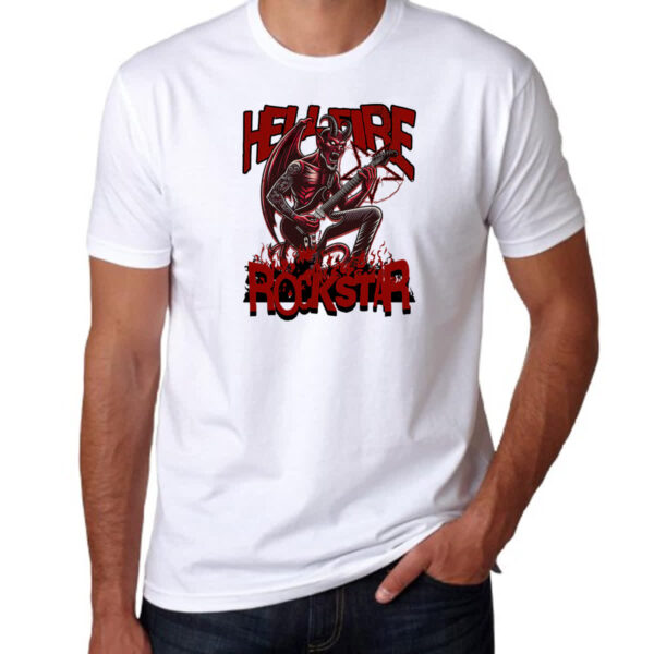 Camiseta Unissex Hell Fire Rockstar - Imagem 3