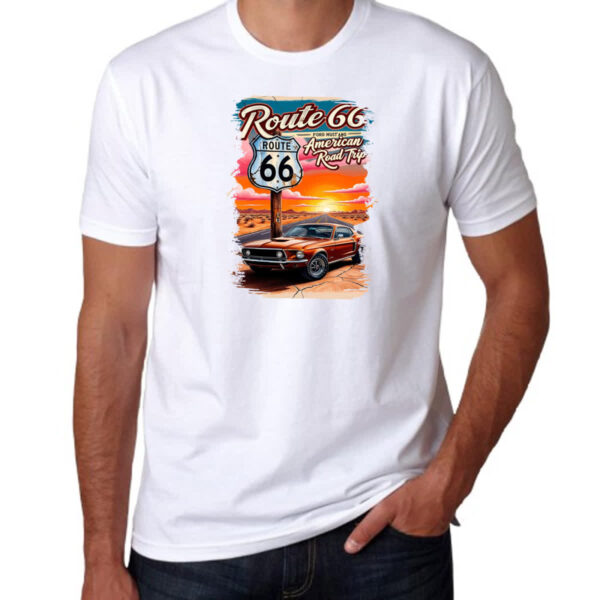 Camiseta Unissex Mustang Route 66 - Imagem 3