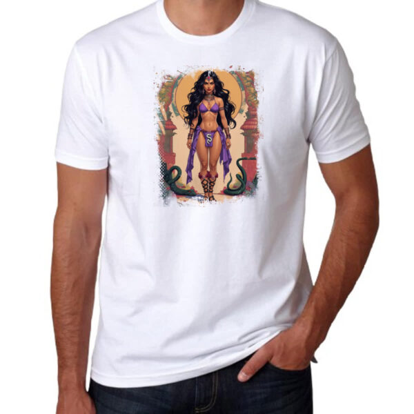 Camiseta Unissex Mereteseguer deusa das serpentes - Imagem 3