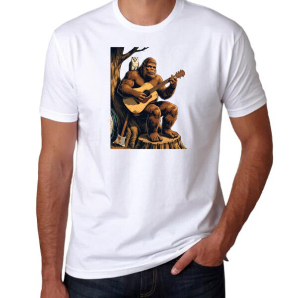Camiseta Unissex Pe grande tocando violao - Imagem 3