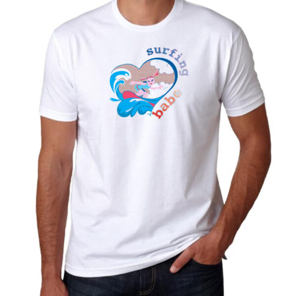 Camiseta Unissex Surfing Babe - Imagem 3
