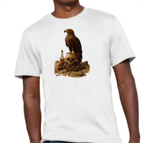 Camiseta Unissex Aguia e a morte do deserto - Imagem 4