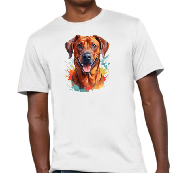 Camiseta Unissex Leao da Rodesia Watercolor Arte - Imagem 4