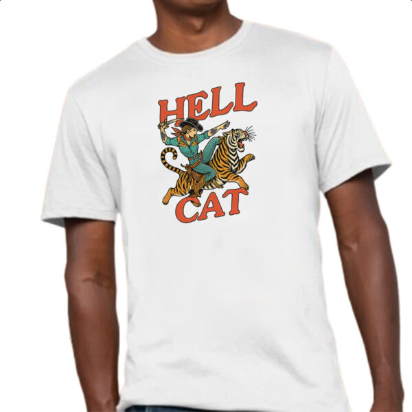 Camiseta Unissex Hell Cat Girl - Imagem 4