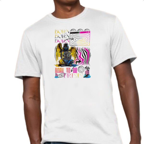 Camiseta Unissex Urbano Born to be Free - Imagem 4