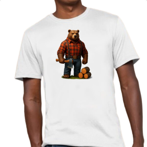 Camiseta Unissex Urso Lenhador - Imagem 4
