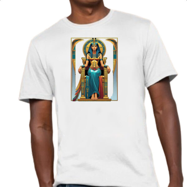 Camiseta Unissex Deusa Isis em seu trono - Imagem 4