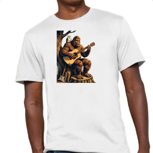Camiseta Unissex Pe grande tocando violao - Imagem 4