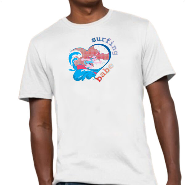 Camiseta Unissex Surfing Babe - Imagem 4