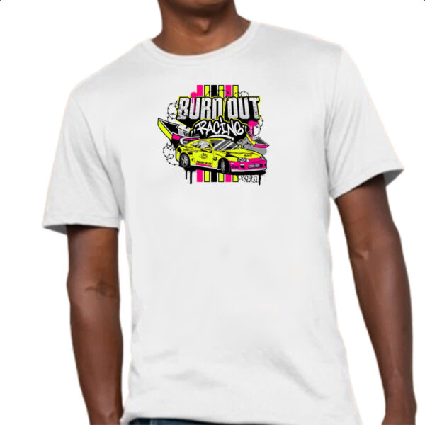 Camiseta Unissex Burn out racing - Imagem 4