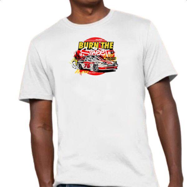 Camiseta Unissex Burn the street - Imagem 4