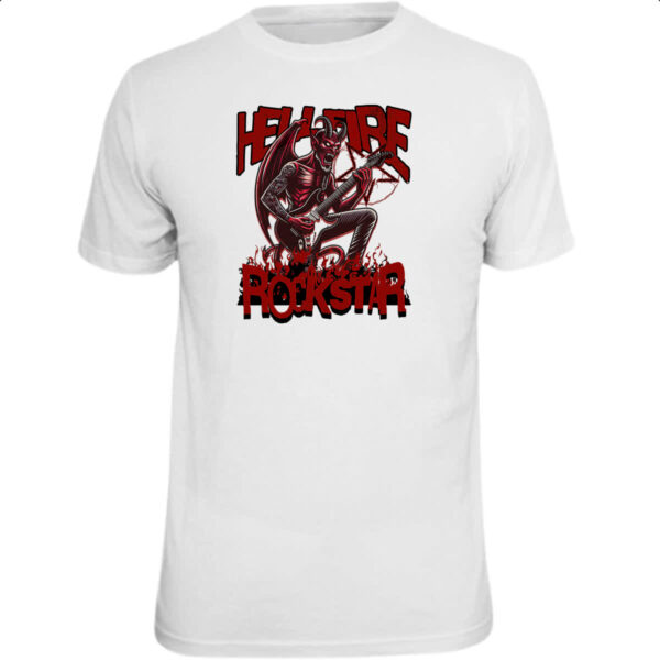 Camiseta Unissex Hell Fire Rockstar