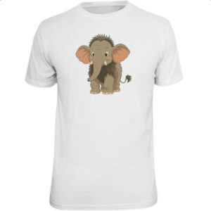 Camiseta Unissex Filhote de Mamute Cartoon