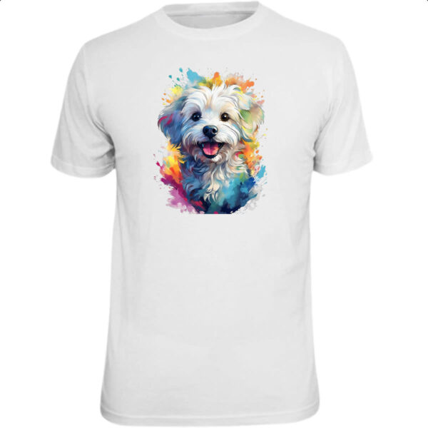 Camiseta Unissex Maltes Watercolor Arte