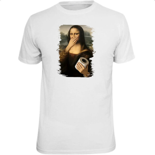 Camiseta Unissex Mona Lisa que fedo