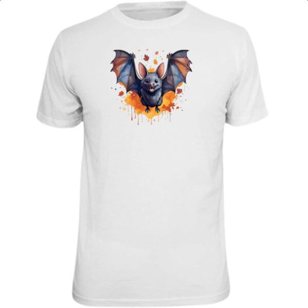Camiseta Unissex Morcego Watercolor Arte
