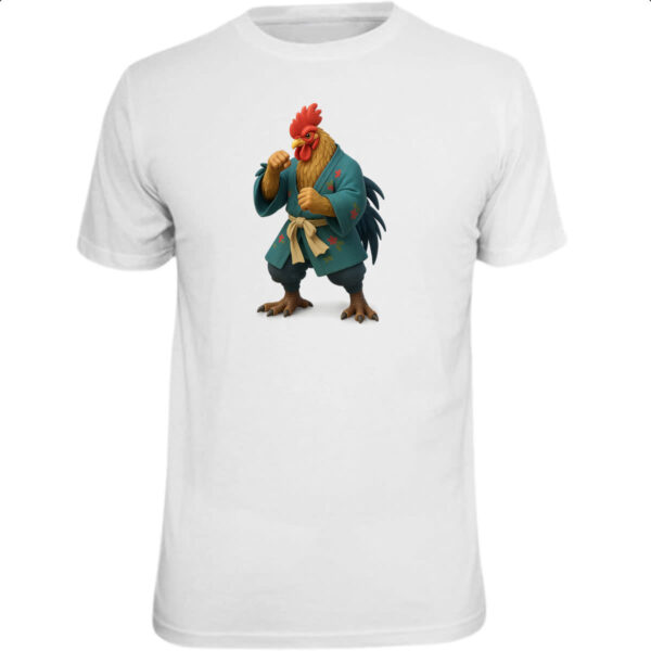Camiseta Unissex Galo Samurai 3D