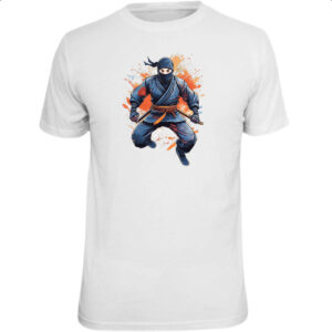 Camiseta Unissex Ninja Watercolor Arte