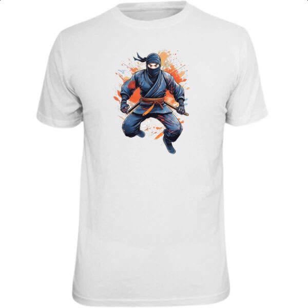 Camiseta Unissex Ninja Watercolor Arte