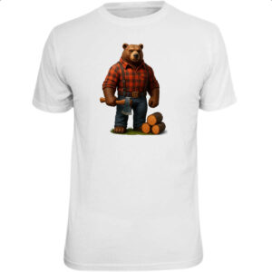 Camiseta Unissex Urso Lenhador