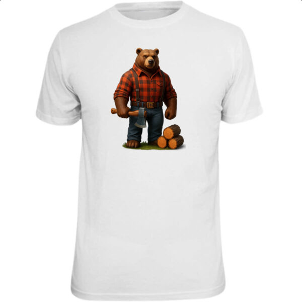 Camiseta Unissex Urso Lenhador