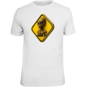 Camiseta Unissex Placa ET Area 51 3D