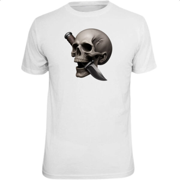 Camiseta Unissex Faca na caveira