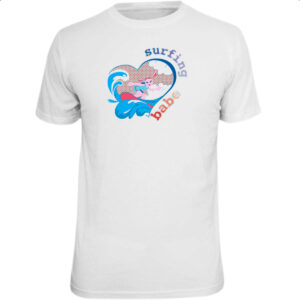 Camiseta Unissex Surfing Babe