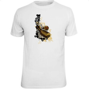 Camiseta Unissex Microofone Gothic Arte