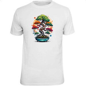 Camiseta Unissex Bonsai Watercolor Arte