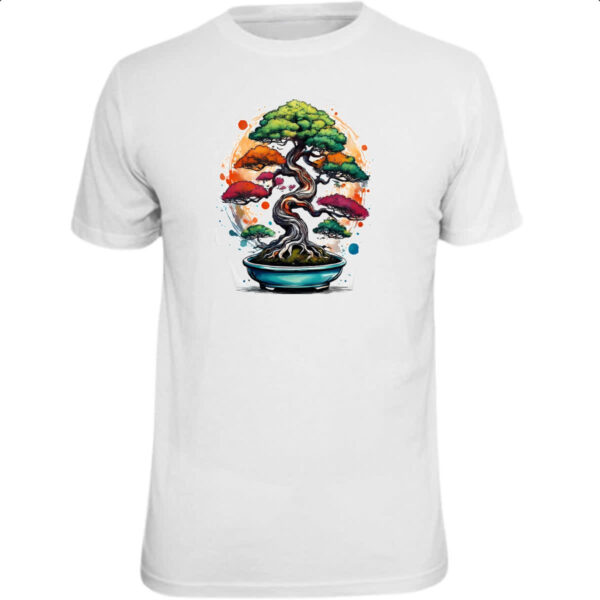 Camiseta Unissex Bonsai Watercolor Arte