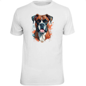 Camiseta Unissex Boxer Watercolor Arte