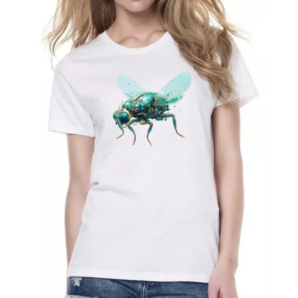 Camiseta Baby Look Mosca robo - Imagem 2