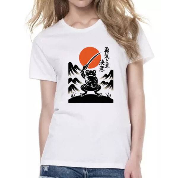 Camiseta Baby Look Sapo Samurai Sunset - Imagem 2
