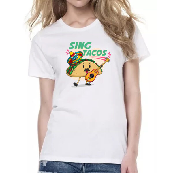 Camiseta Baby Look Tacos Cantor - Imagem 2