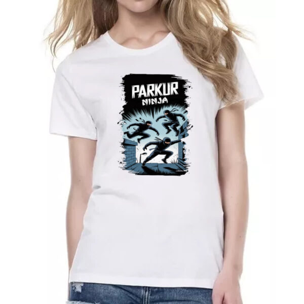 Camiseta Baby Look Parkur Ninja - Imagem 2