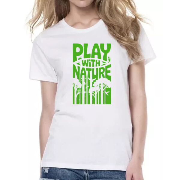 Camiseta Baby Look Play with nature - Imagem 2