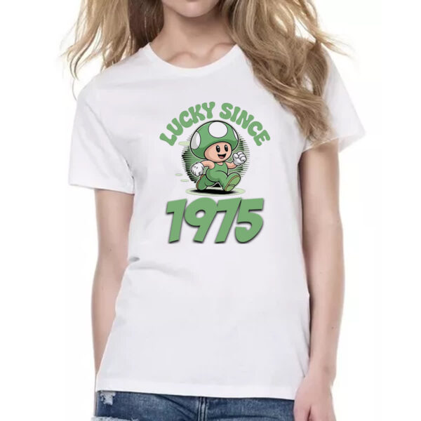 Camiseta Baby Look Lucky Since 1975 - Imagem 2