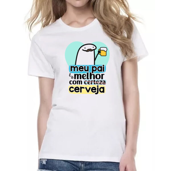 Camiseta Baby Look Dia dos Pais Flork Certeza - Imagem 2
