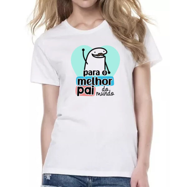 Camiseta Baby Look Dia dos Pais Flork Melhor 2 - Imagem 2