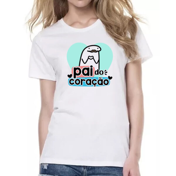 Camiseta Baby Look Dia dos Pais Flork do Coracao - Imagem 2