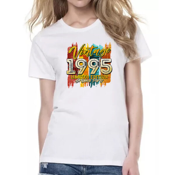 Camiseta Baby Look Vintage 1995 Limited Edition - Imagem 2