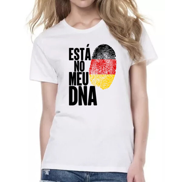 Camiseta Baby Look Esta no meu DNA Alemanha - Imagem 2