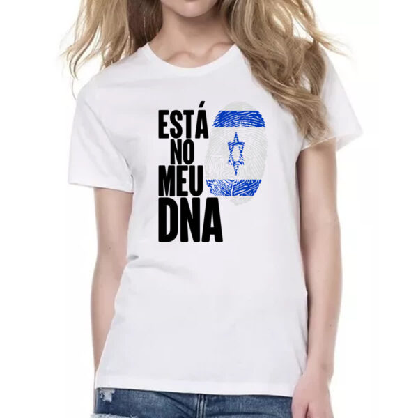 Camiseta Baby Look Esta no meu DNA Israel - Imagem 2