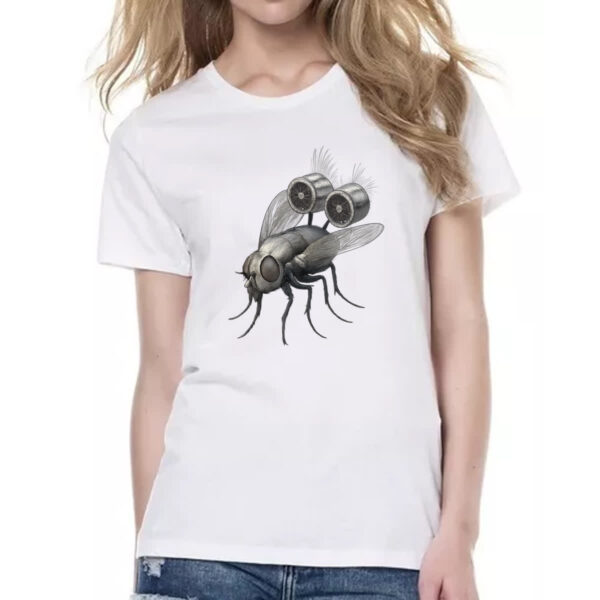 Camiseta Baby Look Mosca Turbo - Imagem 2